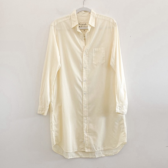 Frank & Eileen Mary Shirt Dress in Yellow M - Picture 2 of 7